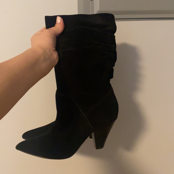 Suede slouchy boots sz 5 - Picture 4 of 6